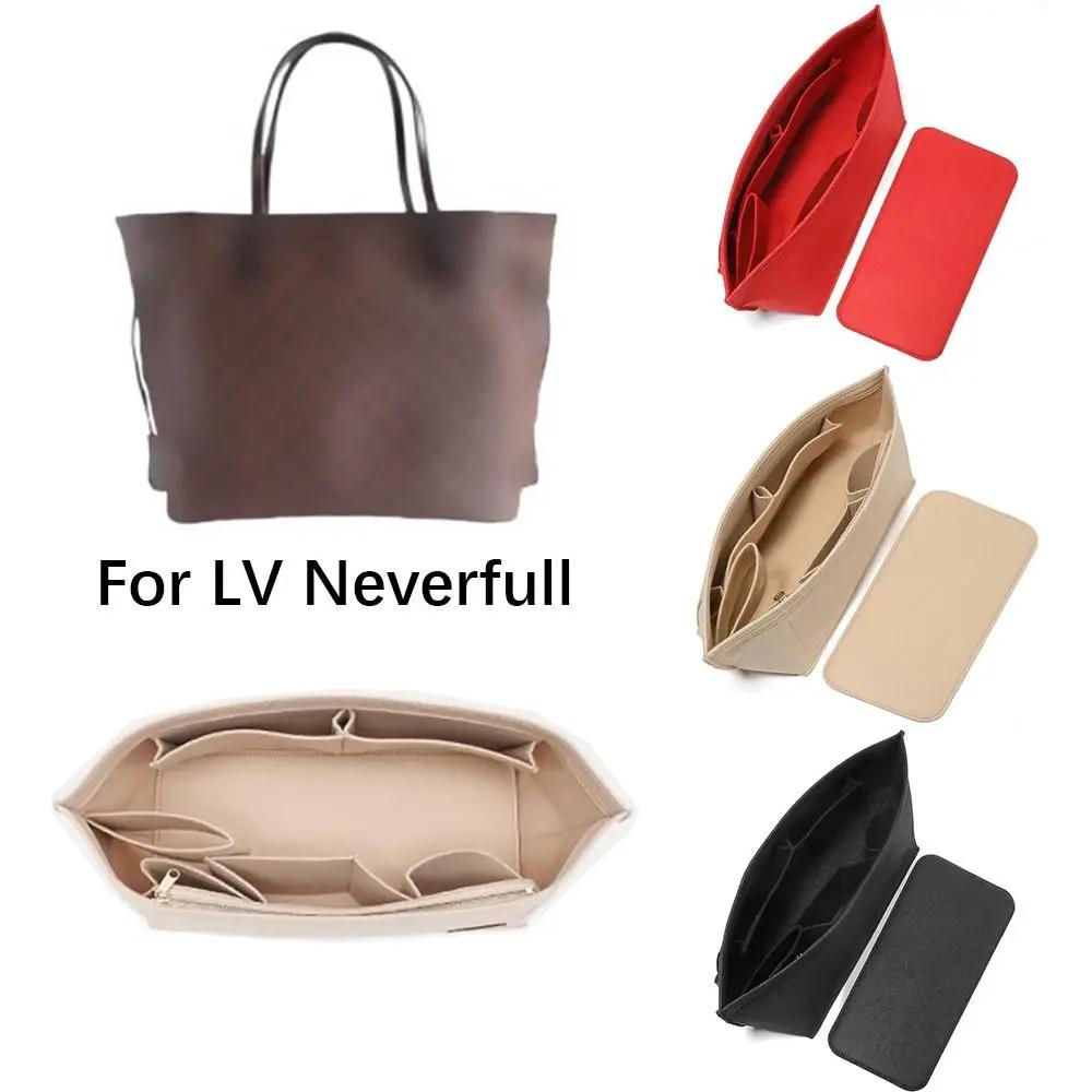 Hochwertige Filz-Handtaschen-Einsatztasche Aufbewahrungstasche Stütze Innenbeutel-Organisation Tragbarer Portemonnaie-Einsatz für LV Neverfull