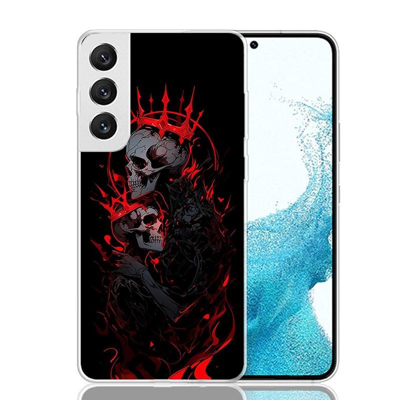 Anatomy Skeleton Heart Lovey Kiss Phone Case For Samsung Galaxy S26 S25 Edge S24 S23 FE S22 Ultra S21 Plus S20 + Fundas Cover Co