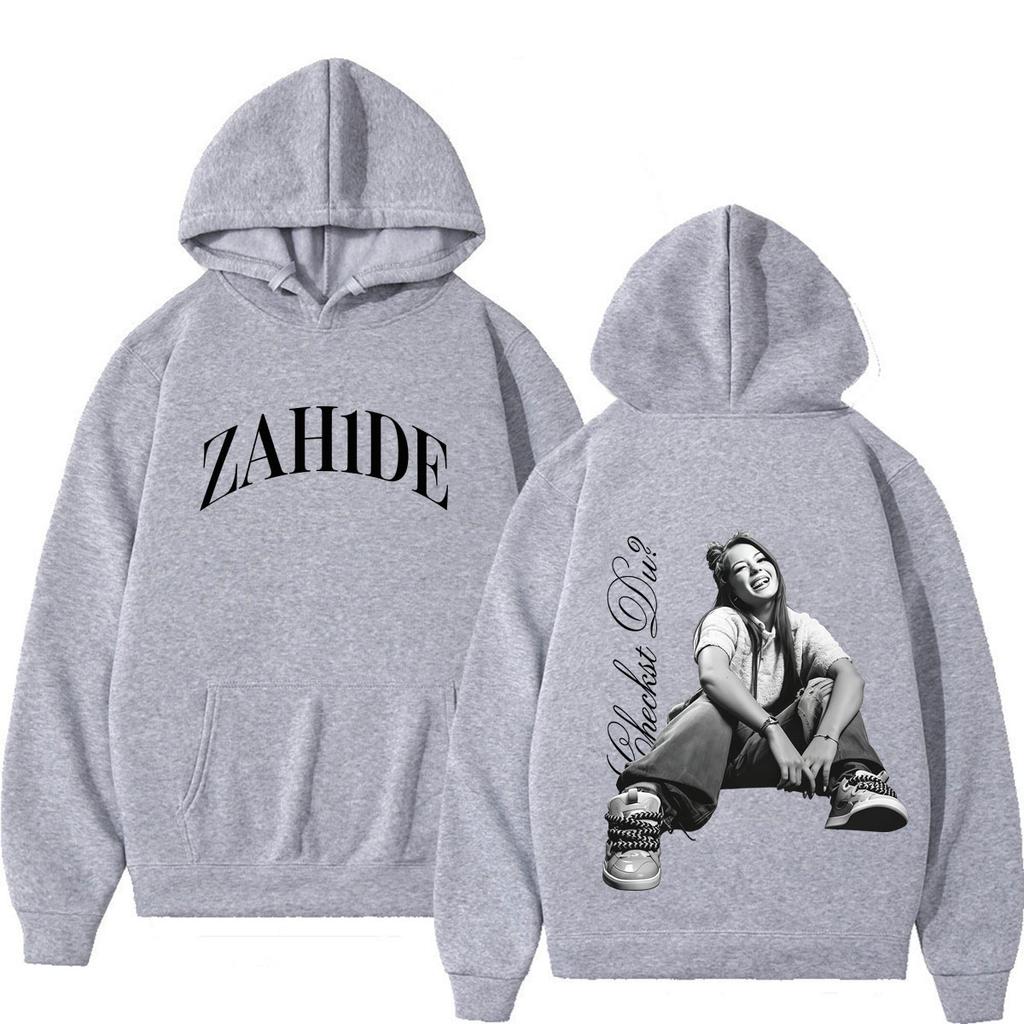 Singer Zahide Tour 2026 Merch Graphic Hoodies Unisex Fashion Winter Hip-hop Loose Casual Vintage Sweatshirts Streetwear