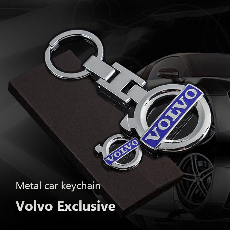 Zinc Alloy Key Ring Keychain Car Logo Keyring Accessories For Volvo XC90 V90 V60 XC60 V40 S80 S60 S90 C40 XC40 V70 XC70 C30 C70 KF1