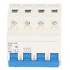 Mini Circuit Breaker 4 Pole 63A Current Breaker Protector Circuit Switch for Resident 400V