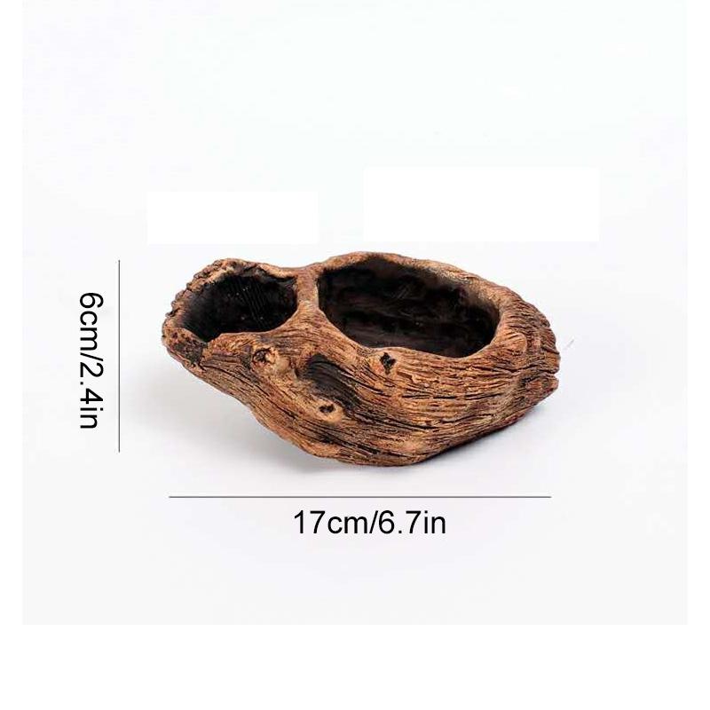 

1 шт. Резьба по корню Креативная имитация пня Ретро скульптура пней Маленький горшок для суккулентов Цементная кашпо для кактусов