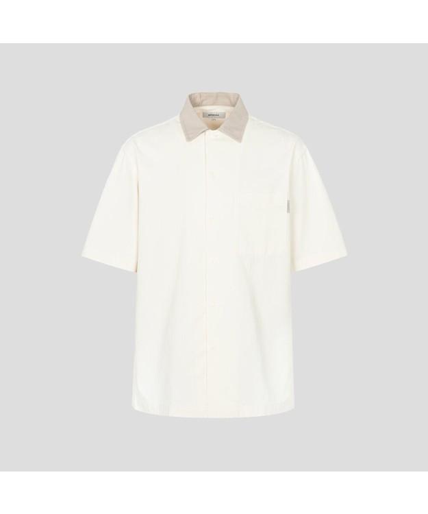 Binpolmen Outerwear-Style Denim Shirt Ivory