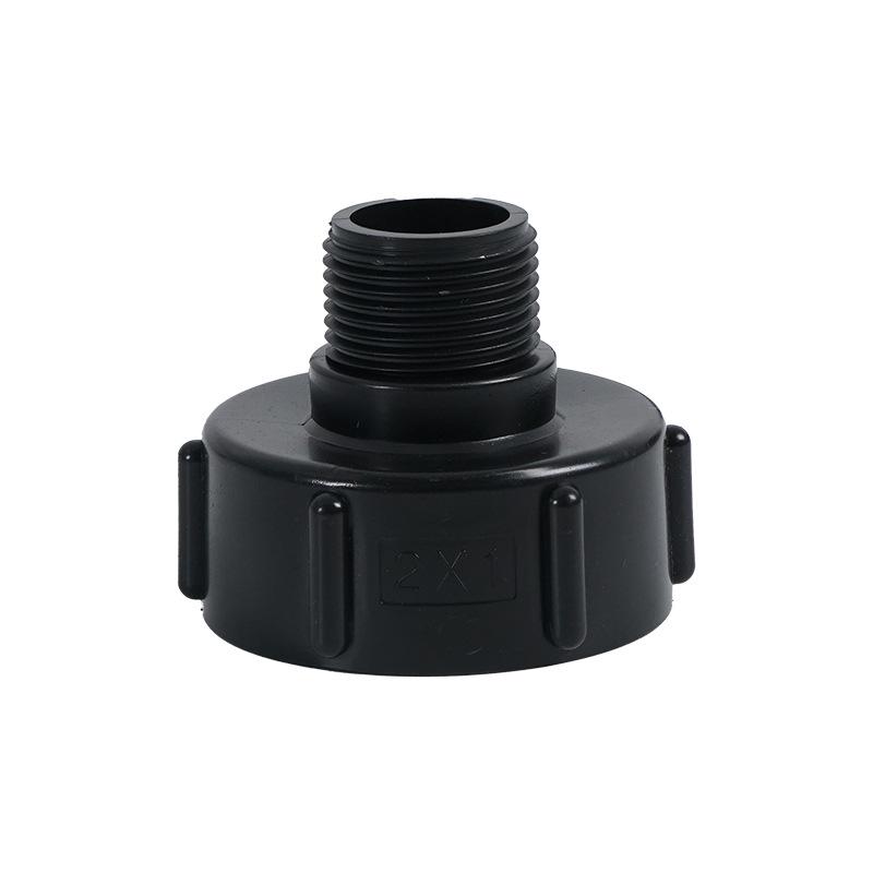 Cross-Border Hot-Selling Plastic Drum Valve Conversion Joint: 60 Fine Thread to Hose Thread Adapter