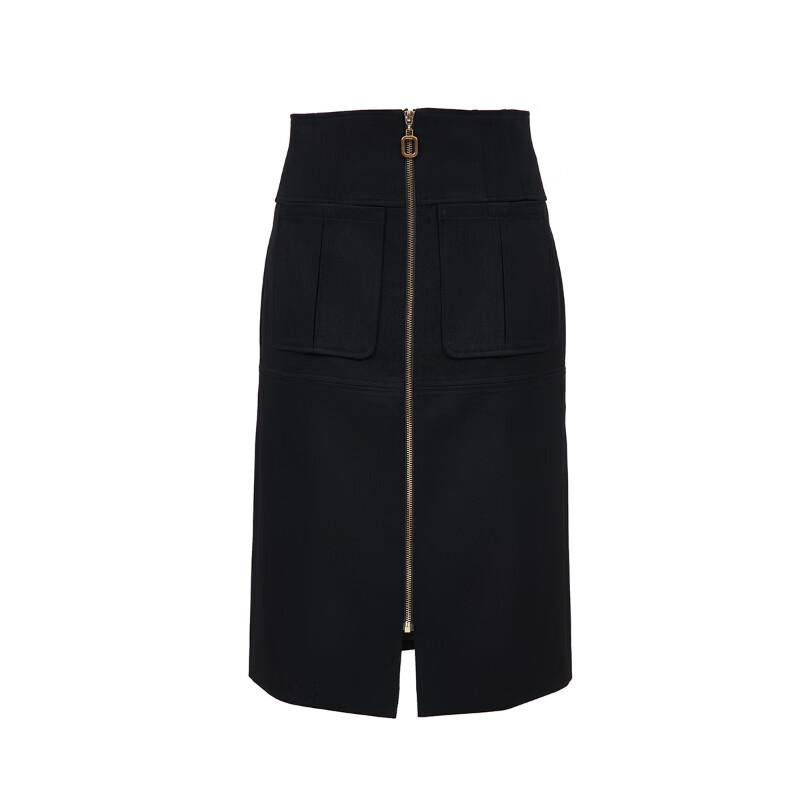VEROMODA High-Waist Straight Skirt with Zipper & Pockets