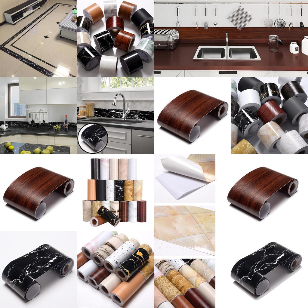 Elegante 5m Selbstklebende Sockelleiste Wandleiste Fliesenaufkleber Für Heimdekor