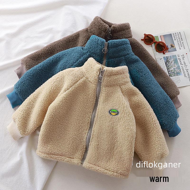 Kids' Teddy Fleece Jacket: Cozy Lambswool for Boys & Girls, Perfect for Autumn & Winter Warmth