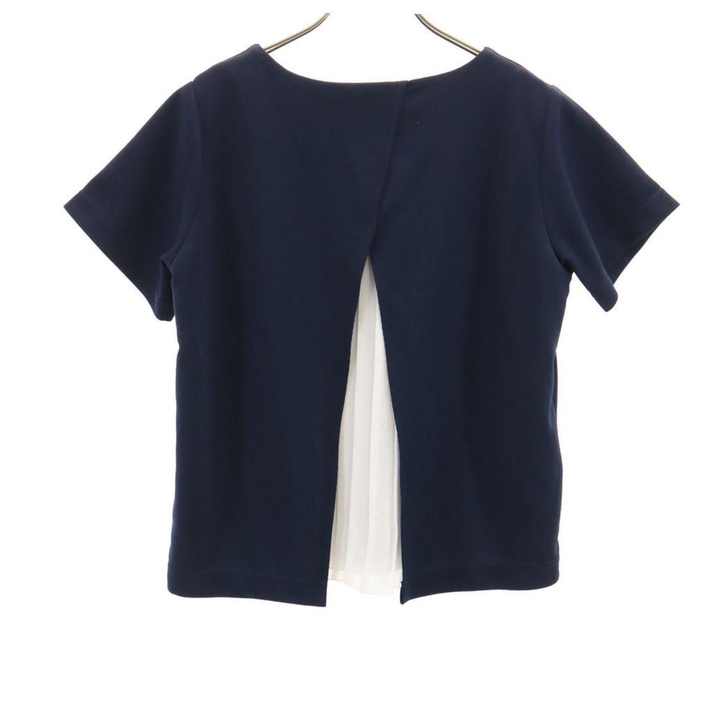 persodea blue label Short sleeve Layered Cut L Navy Women Used