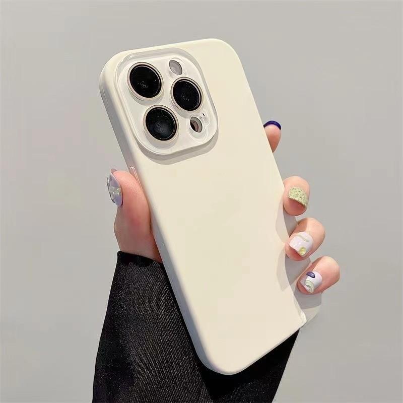 The new liquid silicone is suitable for Apple 11promax mobile phone case lens all-inclusive iphone11 solid color 11pro.