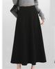 Plus Size Women's Elastic Wool A-line Winter Skirt 1407#