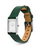 Danielwellingteon Bound Mini Green Lizard Silver Embossed Pattern Daily Watch