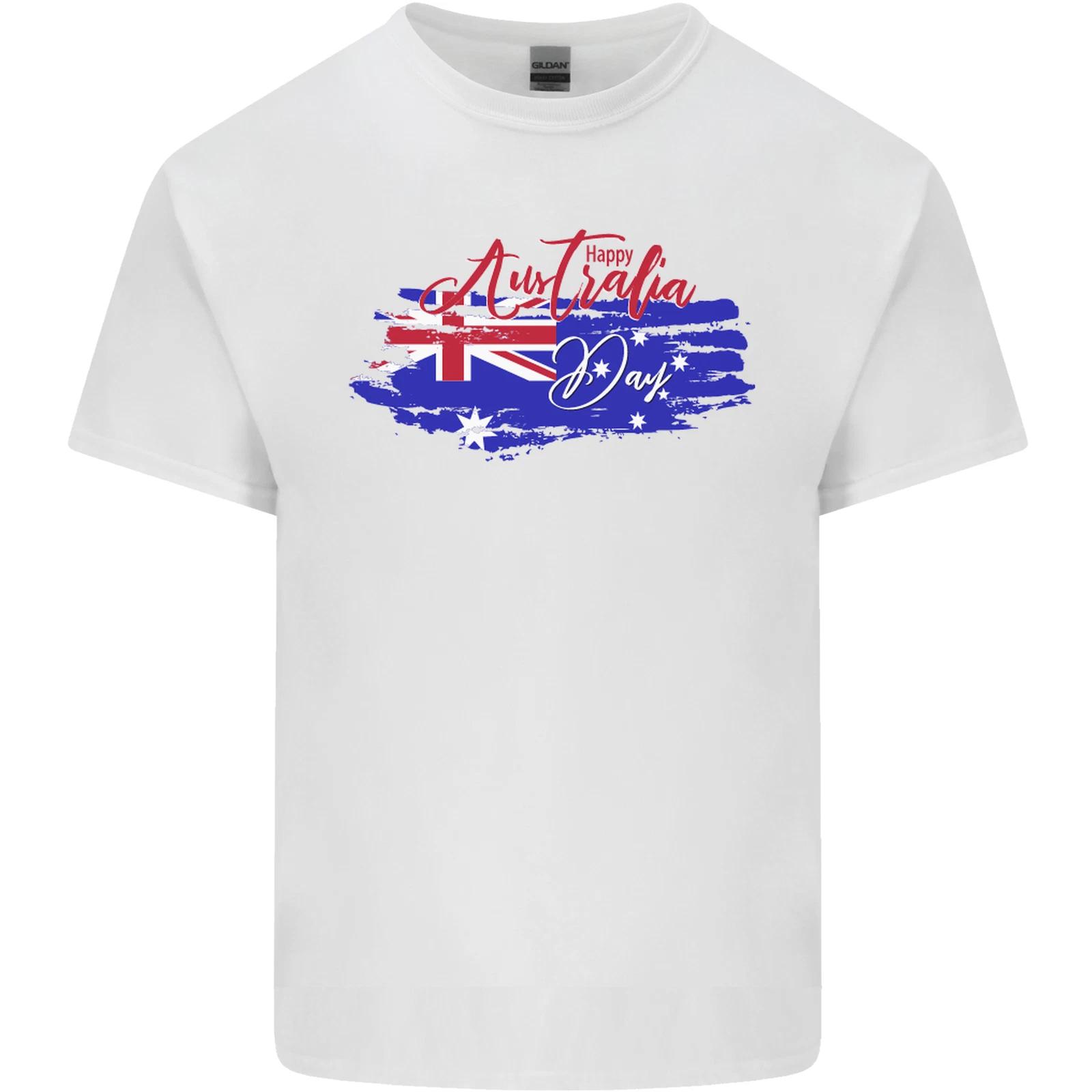 Happy Australia National Day Flag Kids T-Shirt Childrens M