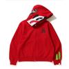 Shark 3D Print Zip Up Hoodie Camo Streetwear Teens