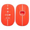 Silicone Key Fob Cover Compatible With - Honda Accord Civic Hr-V Cr-V Pilot Sport Si Ex Ex-L Touring 5 Buttons Car Key
