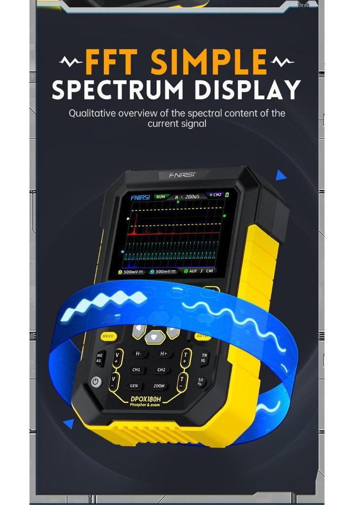 DPOX180H Dual-Channel Handheld Fluorescent Digital Oscilloscope 