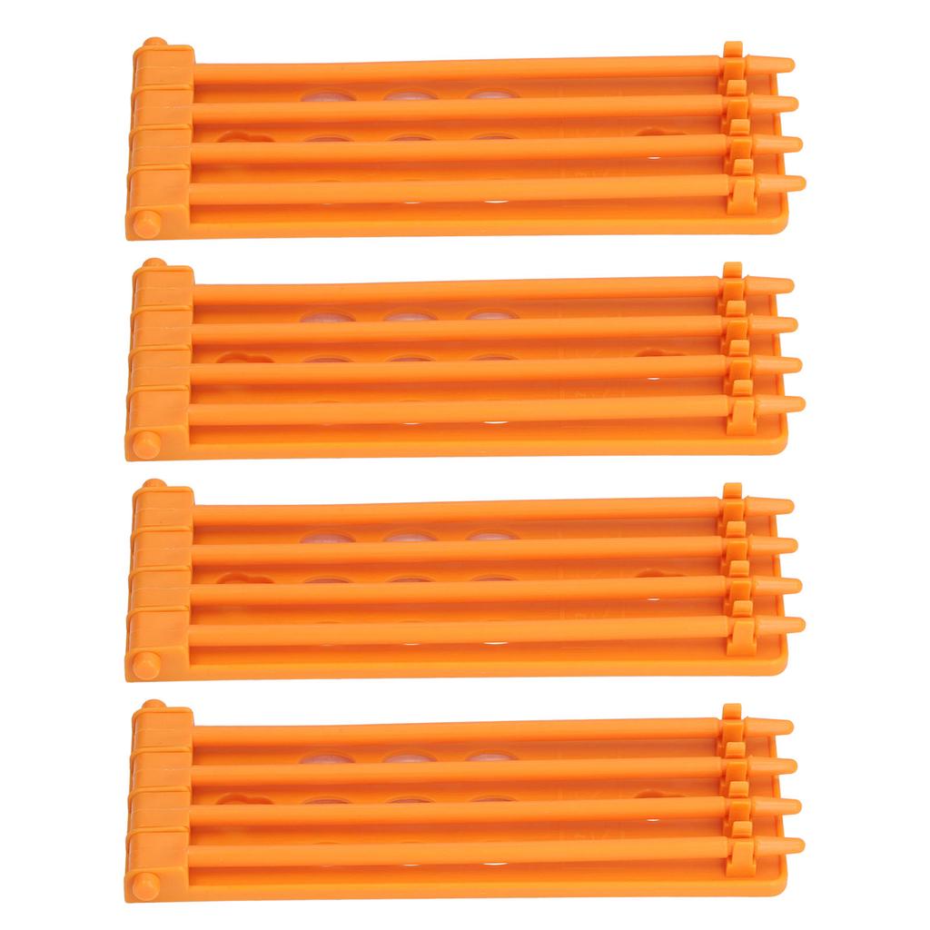 4Pcs Pigeon Leg Ring Stand 4 Column Design Large Capacity Wall Mounted Safe Durable Plastic Parrot