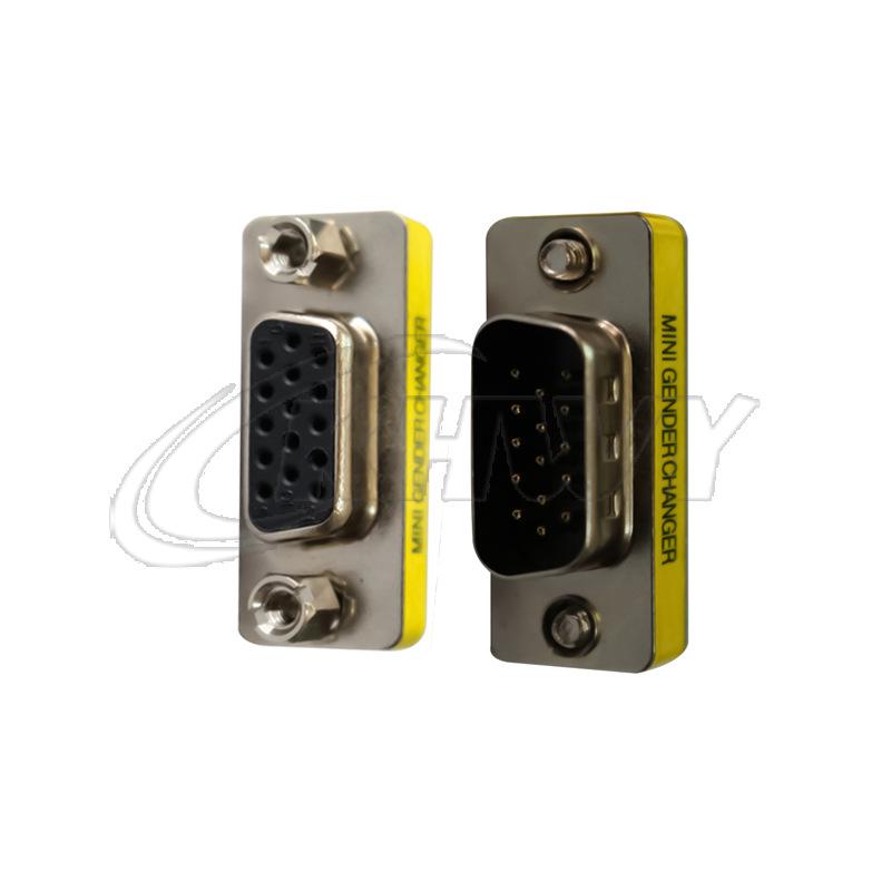 3-Row 15-Pin DB15 Adapter: Male-Male, Female-Female, Male-Female Converter Connector