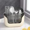 1Pcs Kitchen Chopstick Shelf Drain Storage Basket Multifunction Cutlery Holder Home Flatware Storage Shelf Kitchen Accessorie