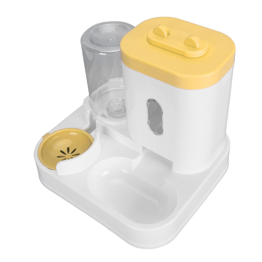 Pet Food Water Dispenser 2 In 1 Large Capacity Detachable Automatic Cat Waterer Feeder for Dog