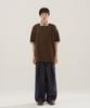 JEMUT Chess Ringer Collared Short Sleeve T-Shirt Brown Kjst2616