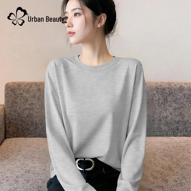 Women's Long-Sleeve Loose Cotton Base Layer Top