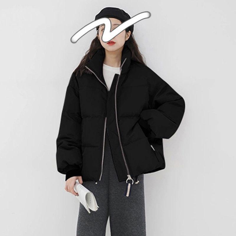 Women's Purple Korean Style Loose Short Down Jacket - 2025 Autumn/Winter Collection