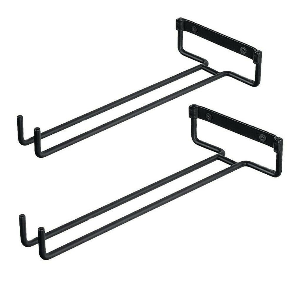 Nástěnný držák na sklenice Železný věšák na poháry Odolný závěsný stojan na pohárky Bar