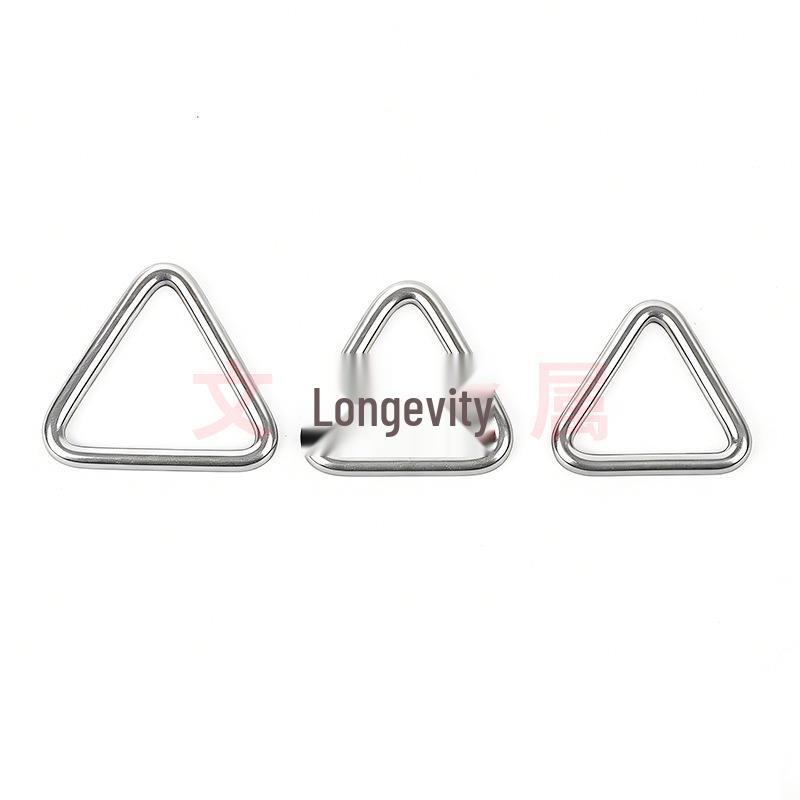 304 Stainless Steel Seamless Triangle Ring Buckle for Shoulder Straps and Chains