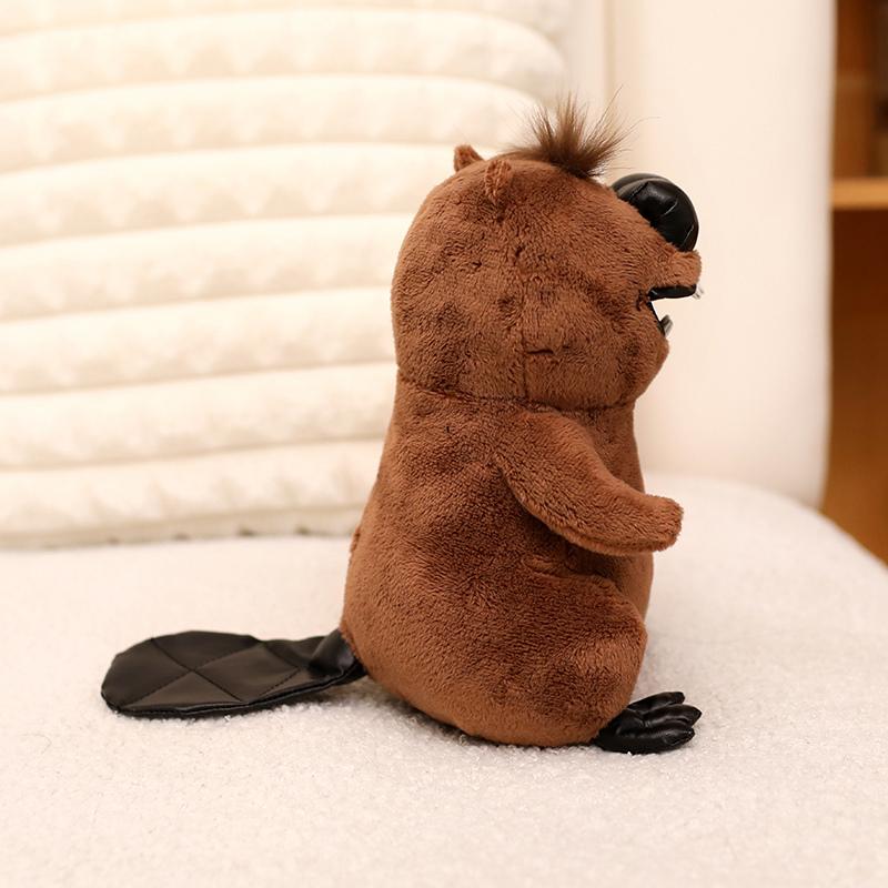 Kawaii Simulierte Biber Plüschpuppe Lebensechte Biber Plüsch Niedliches Plüschkissen Spielzeug Weiche Sofa Raumdekoration Kindergeburtstag Weihnachten Geschenke