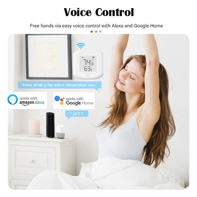 Tuya ZigBee/ WiFi Household Precision Thermometer Mini Indoor Thermometer Lcd Digital Temperature Room Hygrometer Gauge Sensor Humidity Meter