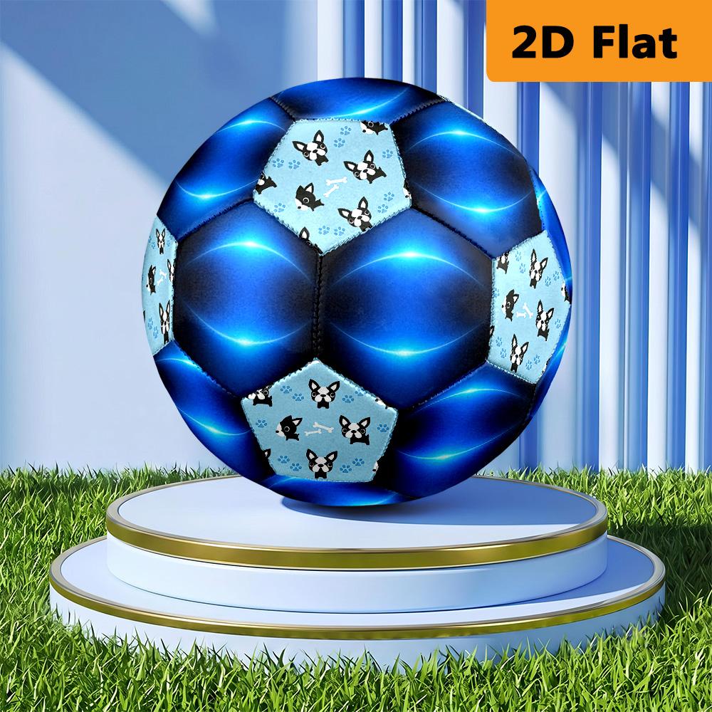Neon Blue Arc Size Soccer Ball High Elasticity Match Universal Unique Gift Swirl Football Suitable For Both Training And Competition No 5 Football