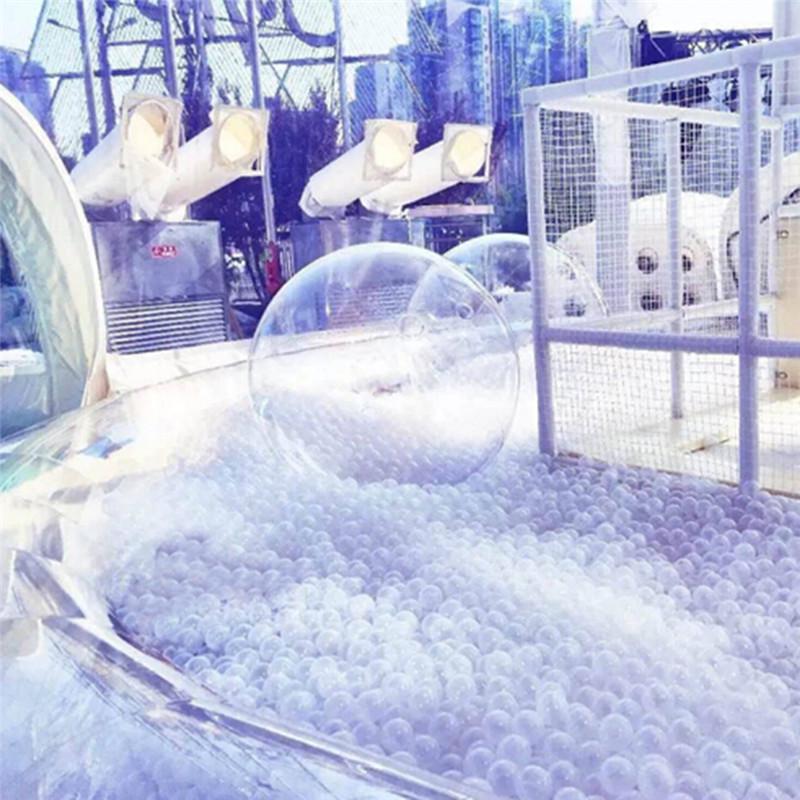 50pcs/lot Baby Safety Transparent White Plastic Pool Ocean Balls Funny Toys