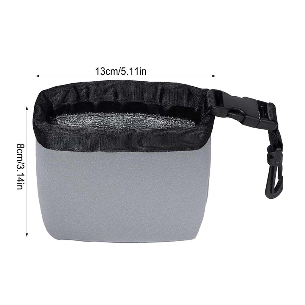 Golf Club Cleaning Kit Portable Waterproof Nylon Case with Detachable Buckle Dry Wet Separation Hanging Design for Golfers