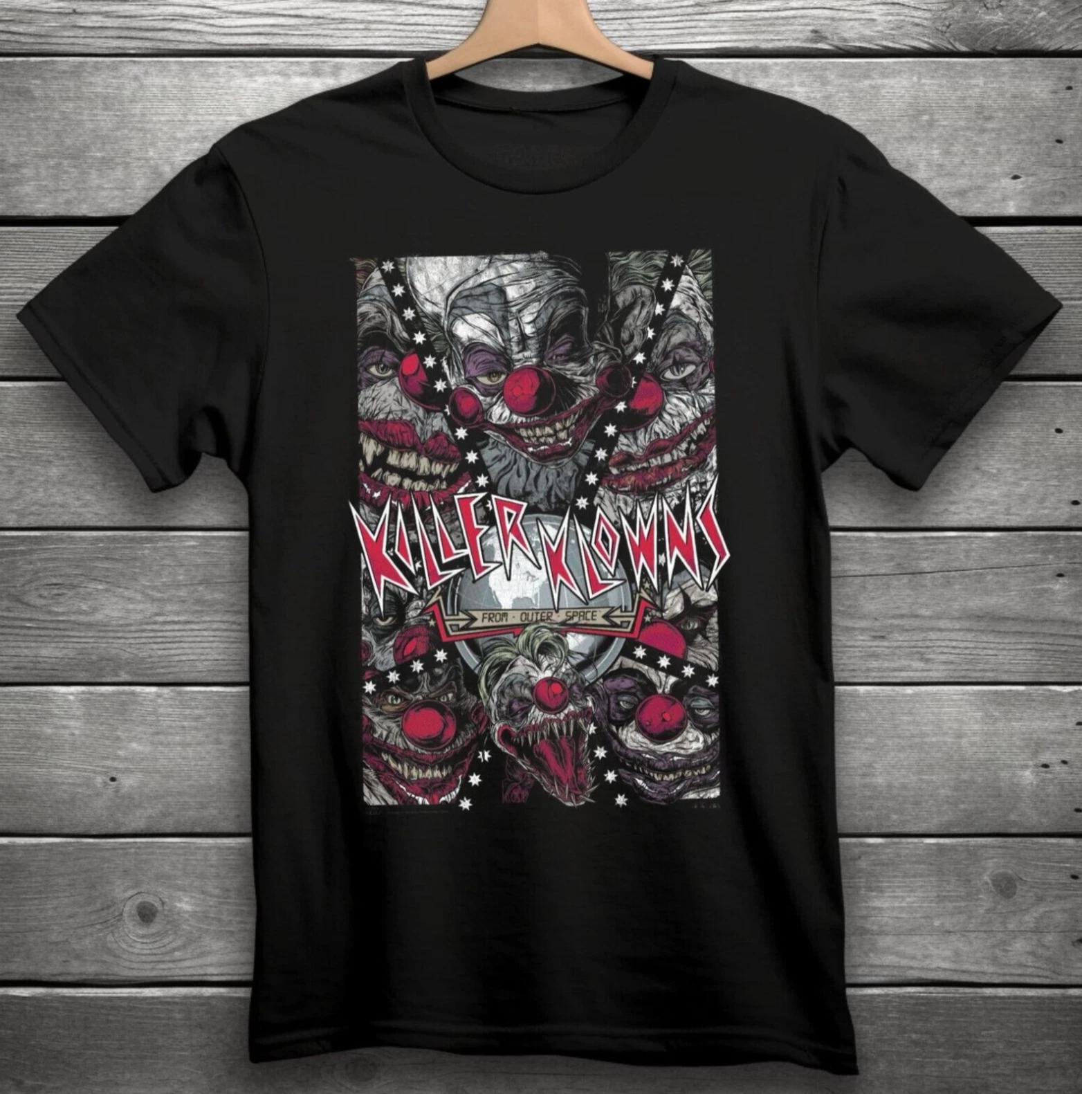 Killer Klowns from Outer Space Horror Movie T-Shirt Black S-3XL L