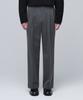 Musinsa Standard Heavyweight Fleece-Lined Real Wide Hidden Elastic Waist Slacks [Medium Gray]