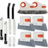 12Pcs Window Grooves Cleaning Tool Set For Removing Debris Dust From Narrow Space and Tight Corner Cleaner Brush