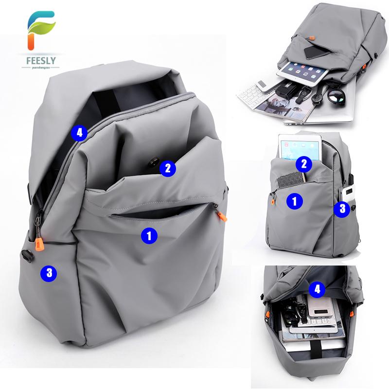 Stylish Simple Backpack Lightweight Large Capacity Laptop Bag for School and Travel