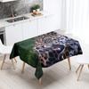 Tiger Lion Jungle Animal Tablecloth Outdoor Camping  Party Restaurant Table Decoration Waterproof Kitchen Home Decor