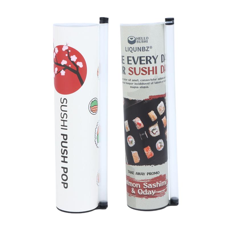 Food Grade Sushi Paper Tube Mold Easy DIY Sushi Maker Quick Push Sushi Roller for Household Kitchen Homemade Food