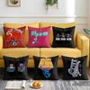 Anime SScott PPilgrim Cushion Cover Soft Plush Fabric DoubleSided Printed Pillowcase for All Seasons Home Decor
