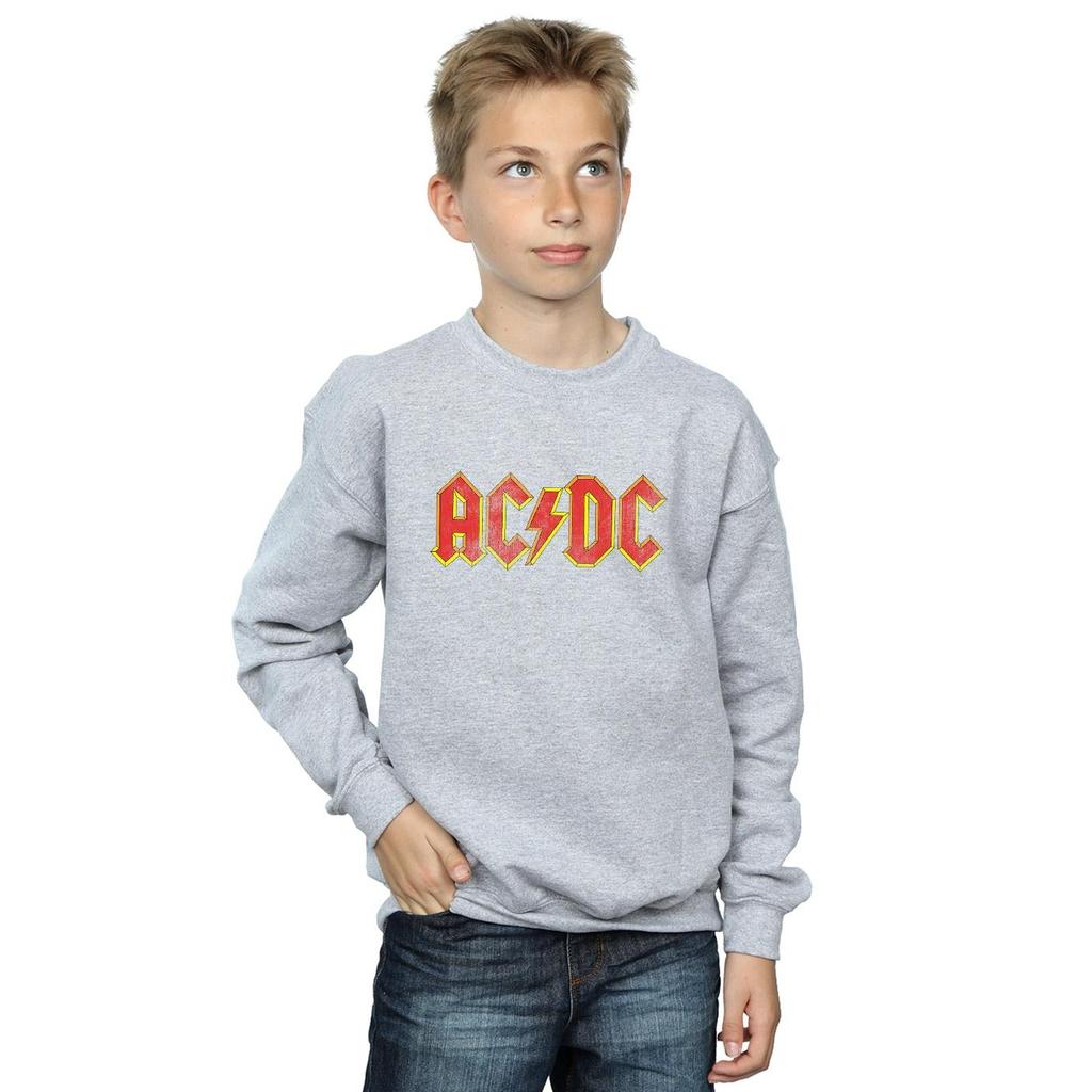 AC/DC Boys Distressed Logo Sweatshirt