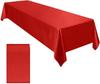 Solid Color Satin Tablecloth High-Density Locking Edge Wedding Restaurant Home Desktop Decorative Tablecloth