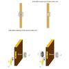 Red Green Status Bathroom Door Lock Toilet Privacy Shower Cubicles Bathroom Indicator For High Traffics Public Restrooms