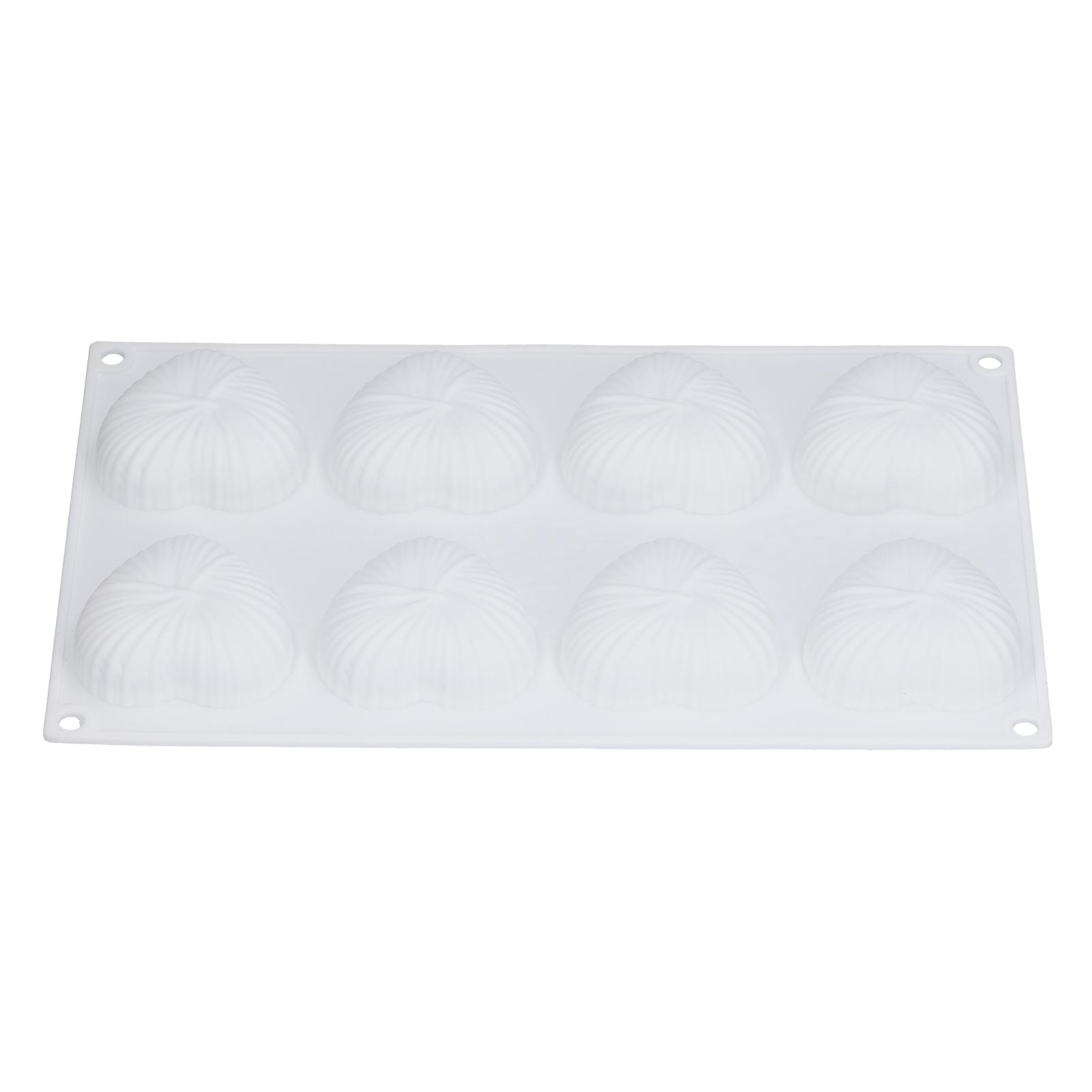 

8Grid HeartShaped Mold Silicone Mousse Cake Mold Baking Tool for Bakery Kitchen