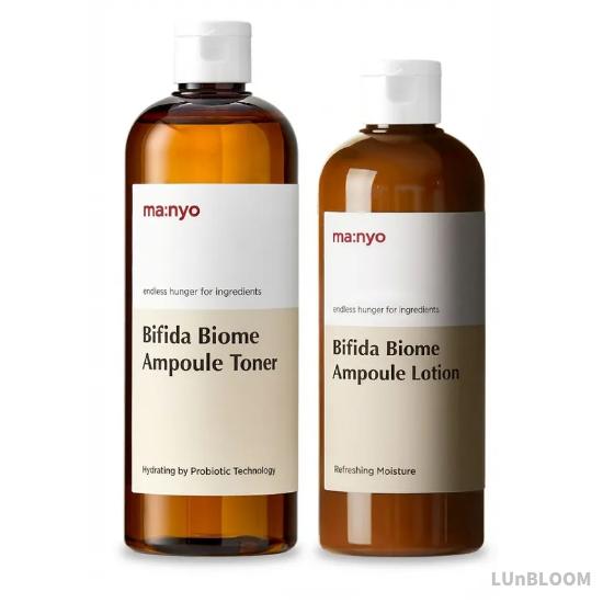 

MANYO FACTORY Bifida Biome Ampoule Toner 400ml + Lotion 300ml Set