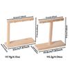 T/L-Shaped False Nail Art Color Card Display Stand Gel Polish Template Nail Art Tips Sample Stand Nail Polish Practice Shelf