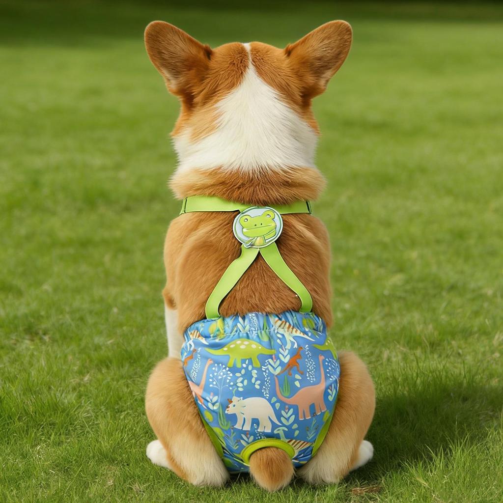 Cartoon Print Pets Dog Shorts Diaper Sanitary Physiological Pants Washable Female Short Panties Menstruation Underwear Briefs