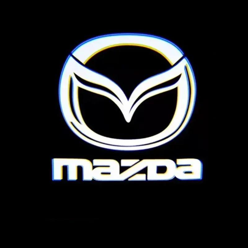 2PCS LED Car Door Projector Welcome Lights Decor for Mazda Mazda6 2009-2015 Mazda8 2011-2015 RX-8 2004-2010 CX-9 2013