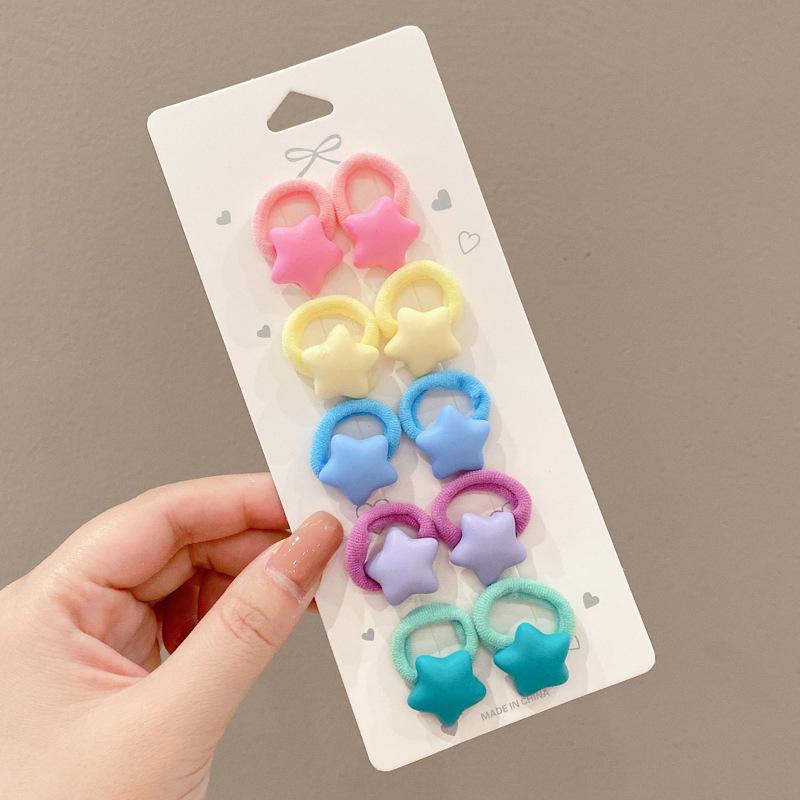 10-30PCS/Set, Cute Cartoon Animals, Hair Bands, Girls, Elastic Rubber Band, Headwear, Hair Accessories