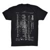 Flute Patent T-Shirt On Black, Red, White or Gray - 100% Soft Premium Cotton T-Shirt - Soft and Comfy Tee